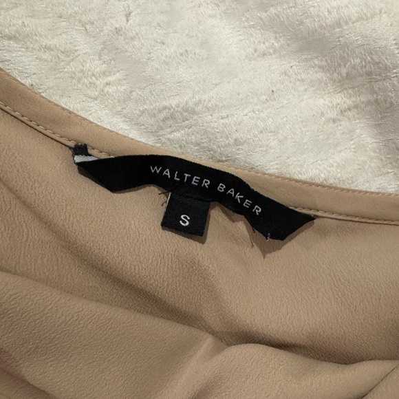 Walter Baker Beige Ruffle One-Shoulder Top - Picture 4 of 8